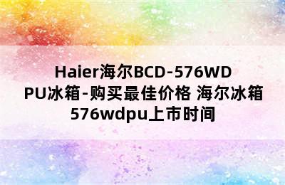 Haier海尔BCD-576WDPU冰箱-购买最佳价格 海尔冰箱576wdpu上市时间